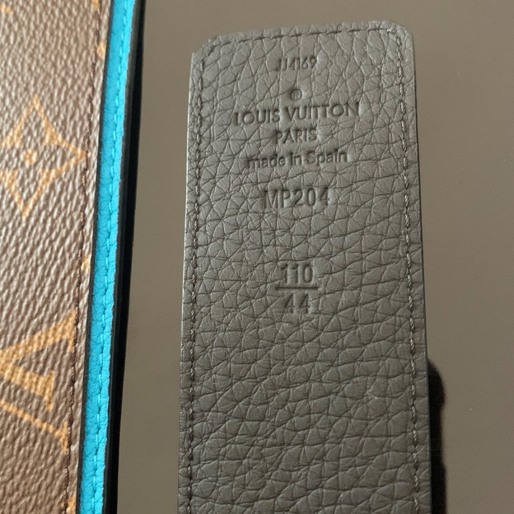 Lv Reversible Shape Patchwork 40mm Belt Mp205v - image 3